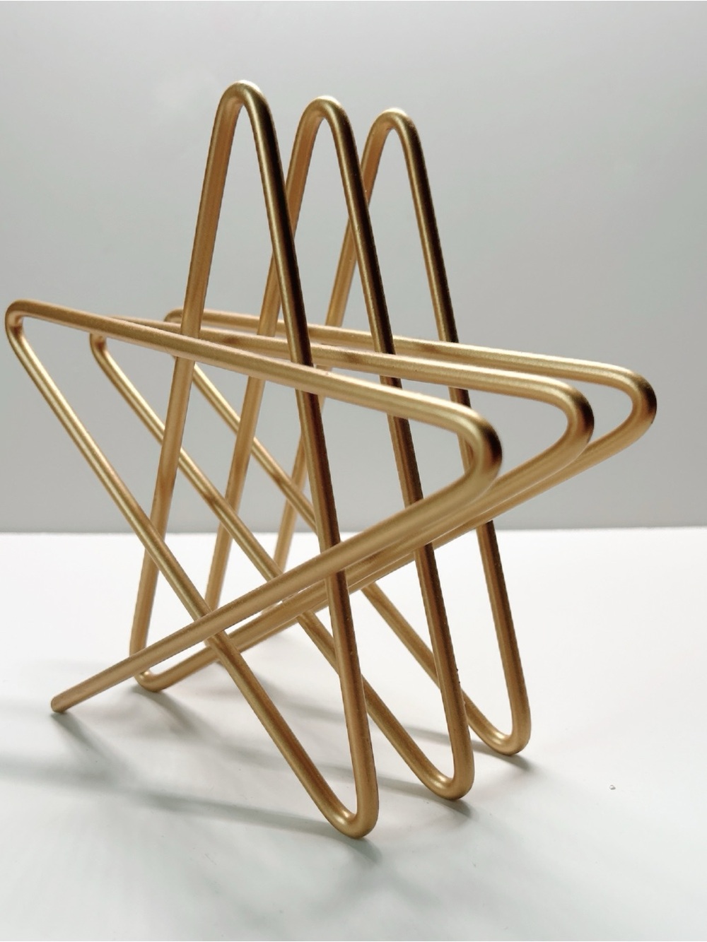 Gold Tone Star Decoration - Mail Organizer